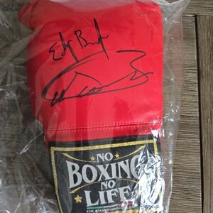 Canelo Red Boxing Glove with Signature